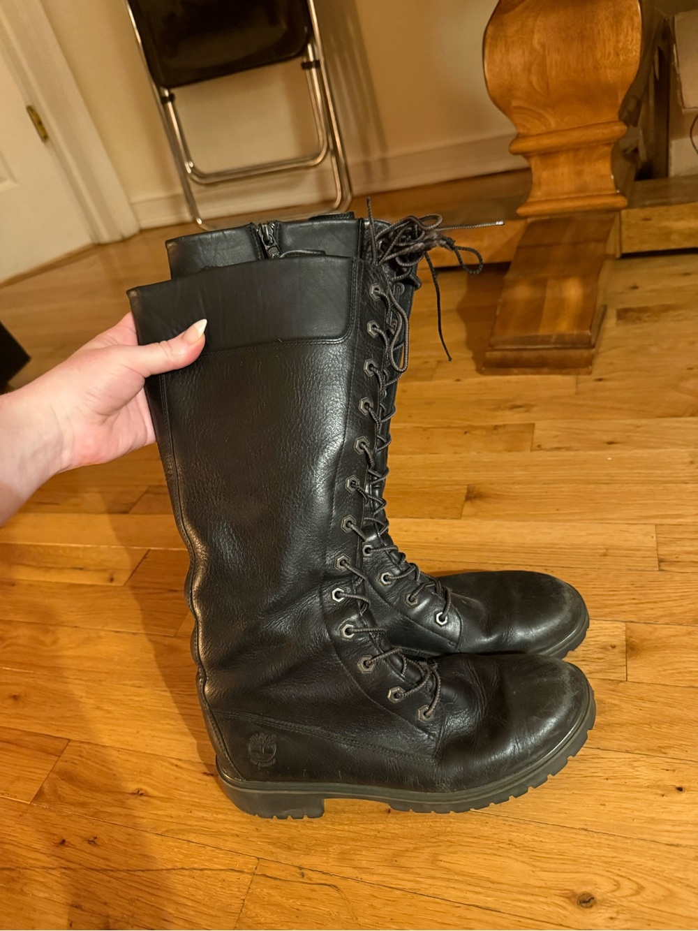 Timberland knee-high lace-up boots
